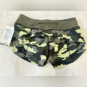 lululemon Speed Up LR Short 2.5” hccg/meol Size 6 NWT